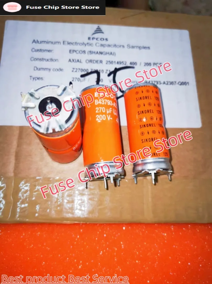 2pcs Price 270UF 200V 21x49mm B43693-A2307-Q1 Vertical Type Axial Electrolytic Capacitor Automotive SIKOREL
