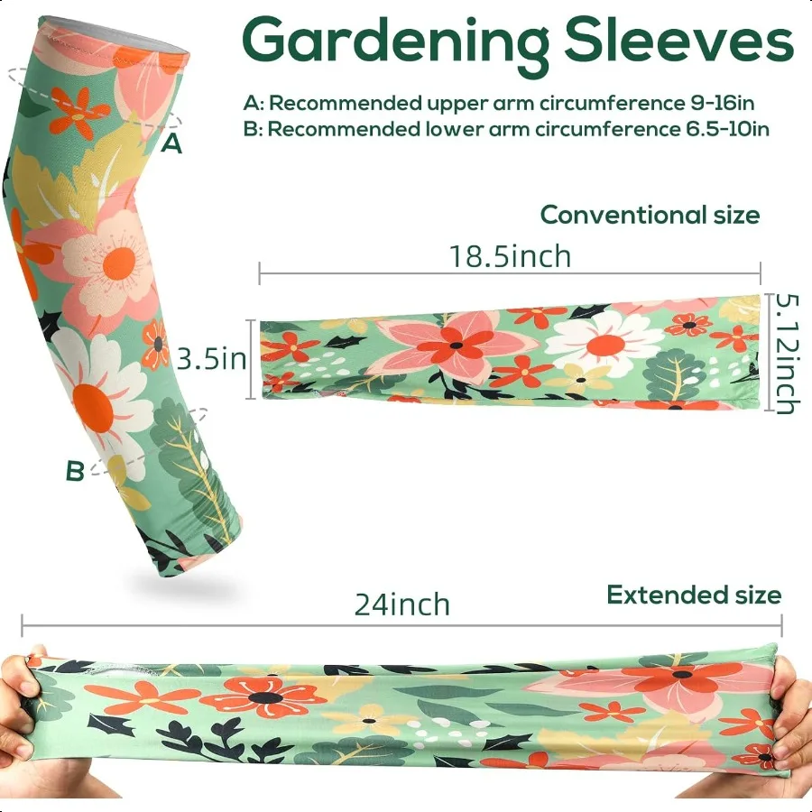YUNVI Gardening Sleeves Farm Sun Protection Cooling Arm Sleeves to Cover Arm for Women