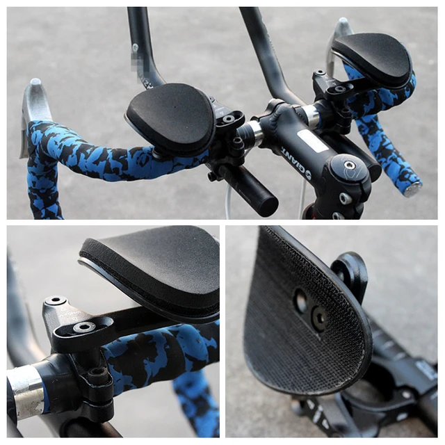 Bicycle Rest TT Handlebar Clip on Aero Bars Handlebar Extension Triathlon Aerobars MTB Road Bike Cycling Rest Handlebar 1Pair AliExpress 18