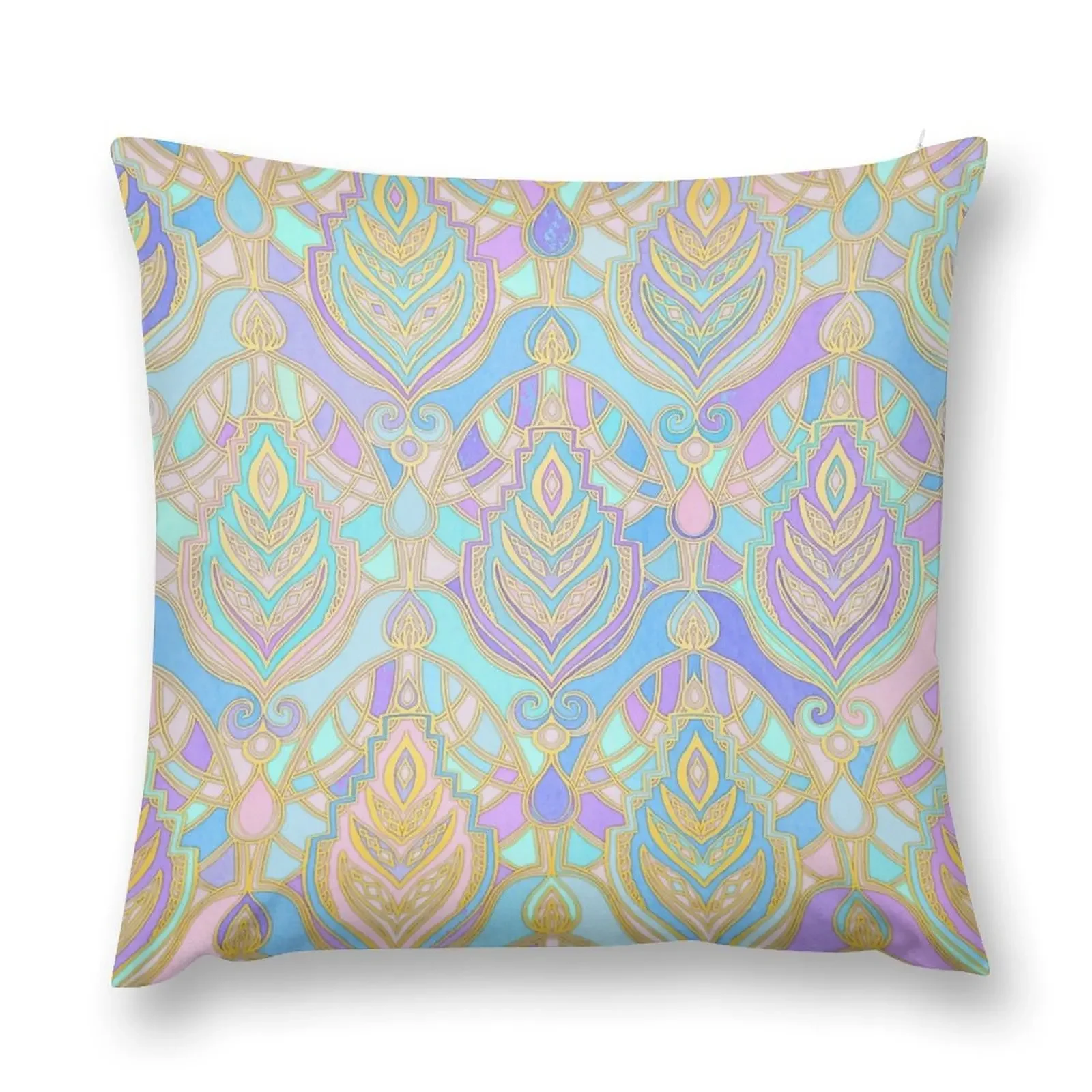 Jade & Blue Enamel Art Deco Pattern Throw Pillow Covers For Sofas bed pillows Couch Cushions pillow