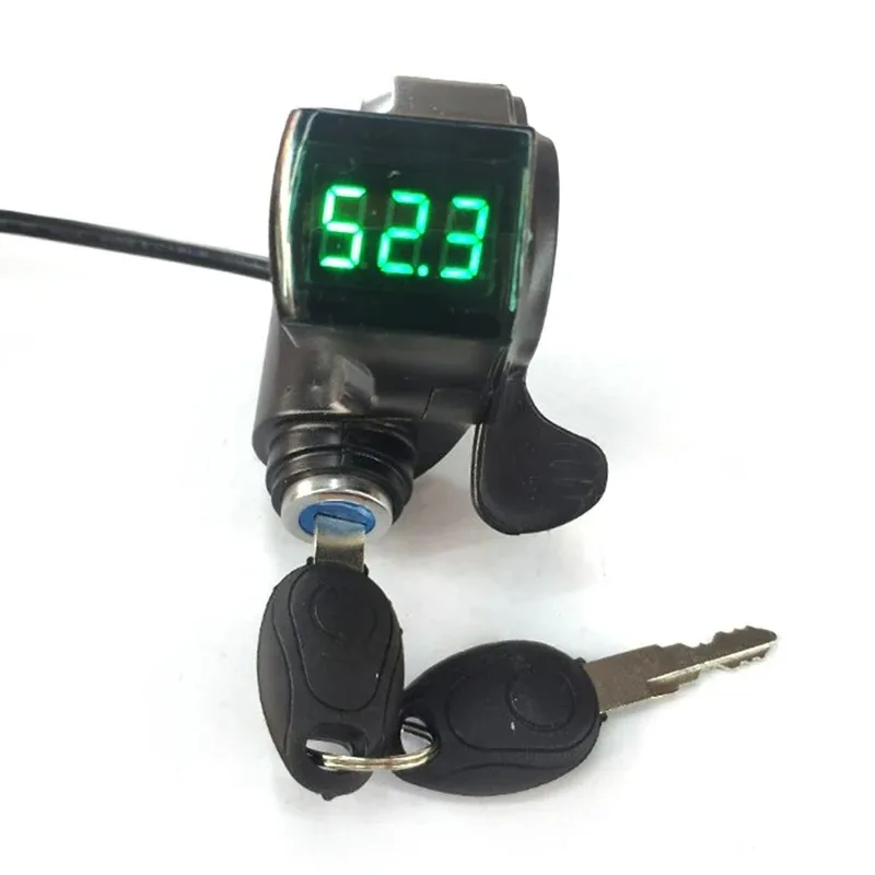 

Hot Selling 1pc 12V/24V/36V/48V/60V/72V Thumb Grips Throttle Ebike with Battery Power Display