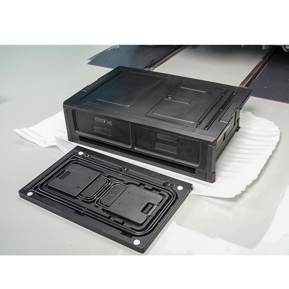

Trunk Storage Box For G500 G63 G450D Rear Trunk Stuff Organizer Box Drawer Foldable Table Kit Interior Auto Parts
