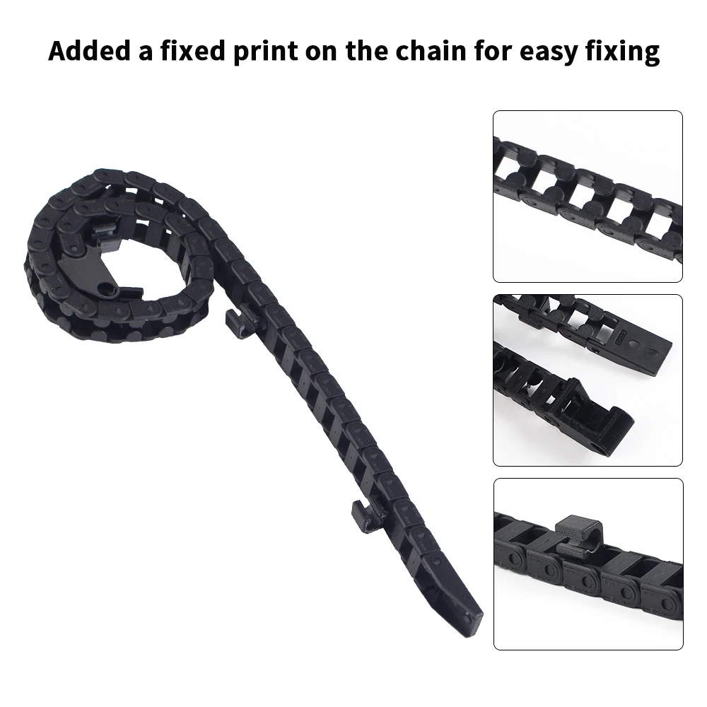 For Creality K1 K1max Open Drag Chain Bridge Type 6x10mm Cable Carrier with Printparts For K1 K1max 3D Printer