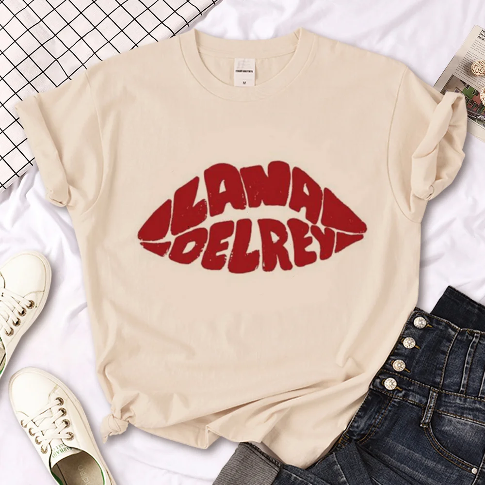 Lana Del Rey top women manga t shirt female funny graphic comic clothing