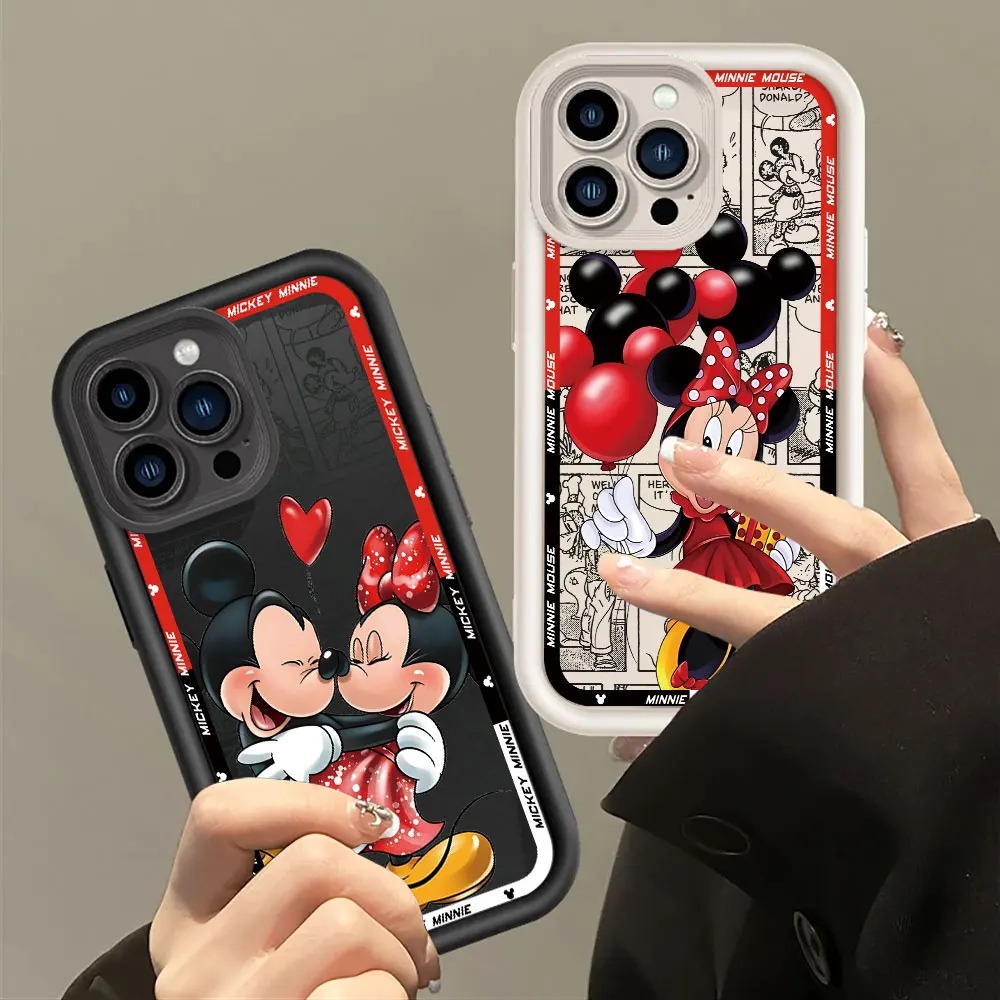 Soft Cover Phone Case for Samsung Galaxy A24 A73 A15 A35 A13 A54 A25 A22 A12 A34 A11 A33 A32 A53 Disney Mickey Minnie Mouse