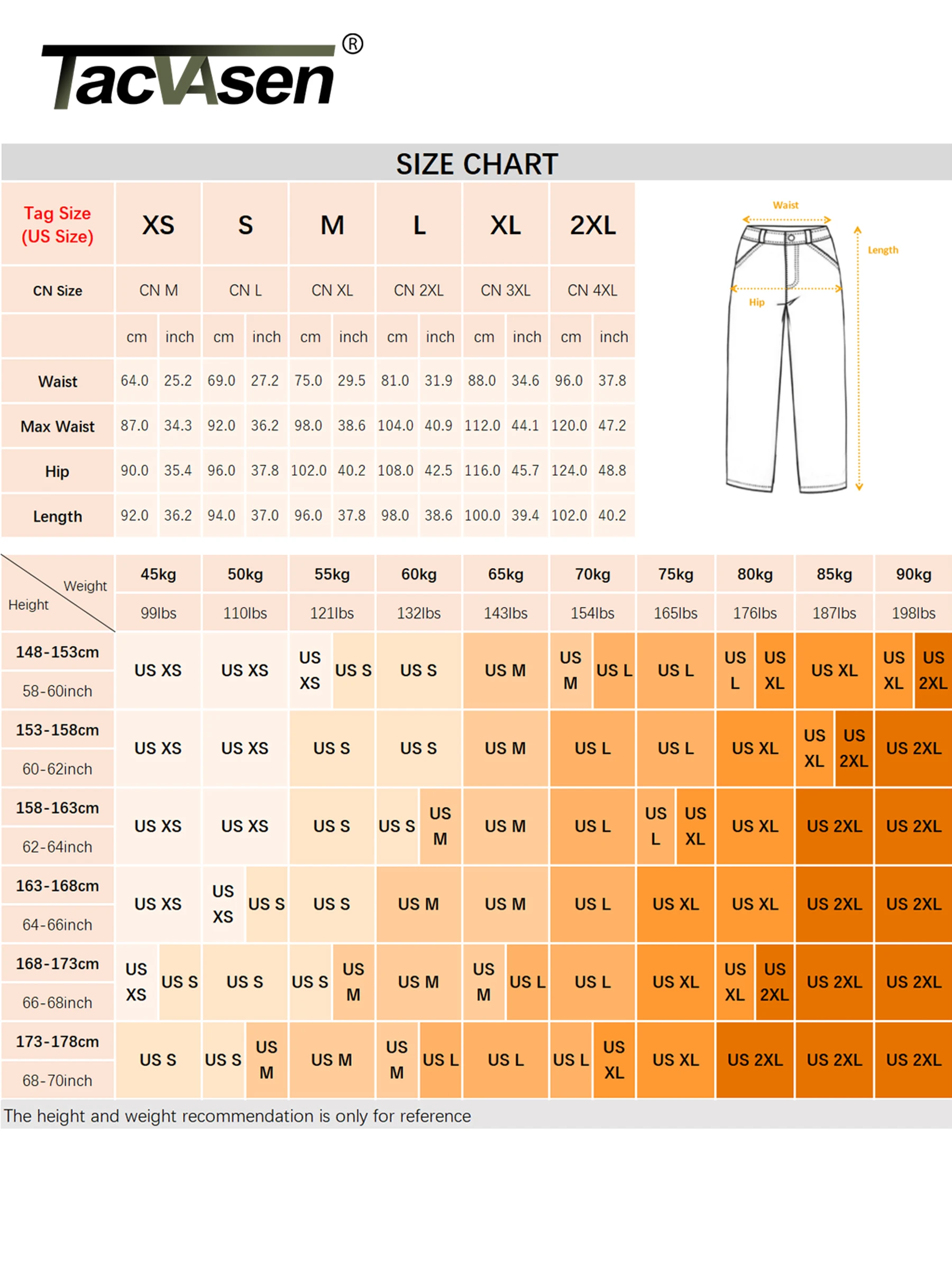 TACVASEN UPF 50+ جولف السراويل النسائية خفيفة الوزن سريعة الجافة تمتد السراويل عالية الخصر العمل سراويل تقليدية 5 جيوب