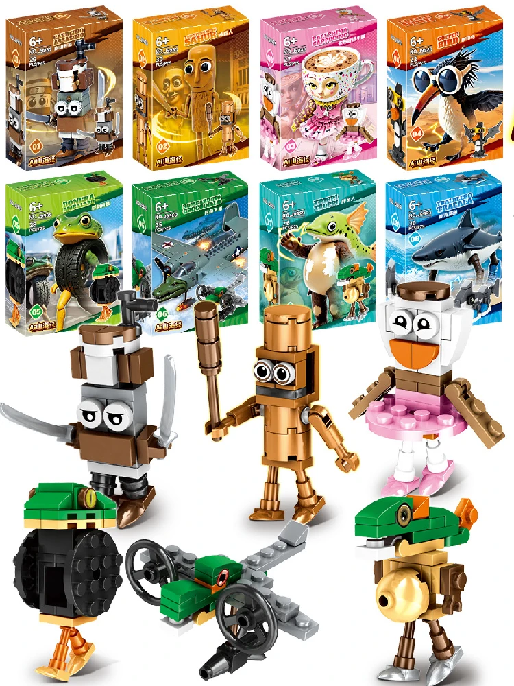 ‌ LiriLi Larlla ‌ Figurine bloc jouet Bombombini Guzini ‌ ,Brr Brr Patapim ‌ ,Tralalero Tralala ‌ Figurines jouets blocs de construction pour enfants