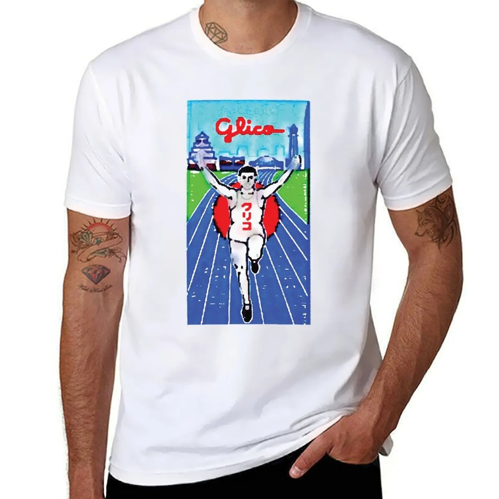 

shirts pack white shirts for graphic man for 100% Painting tshirt t Billboard man cotton t T-Shirt Glico vintage