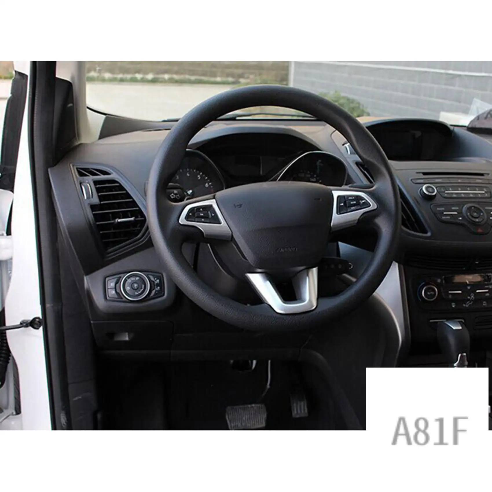 

Защитная крышка рулевого колеса автомобиля, наклейка для Ford Kuga Escape 2017, аксессуары