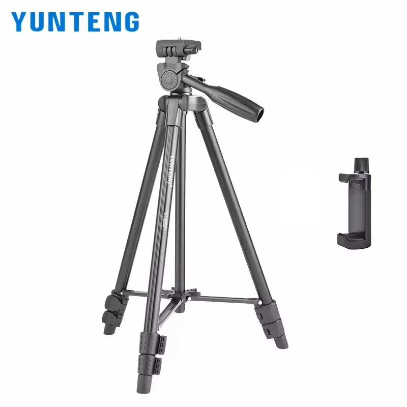 YUNTENG VCT-520RM портативный штатив для камеры, видеоподставка для Canon Nikon Sony, беззеркальная камера для смартфона, кронштейн для крепления штатива
