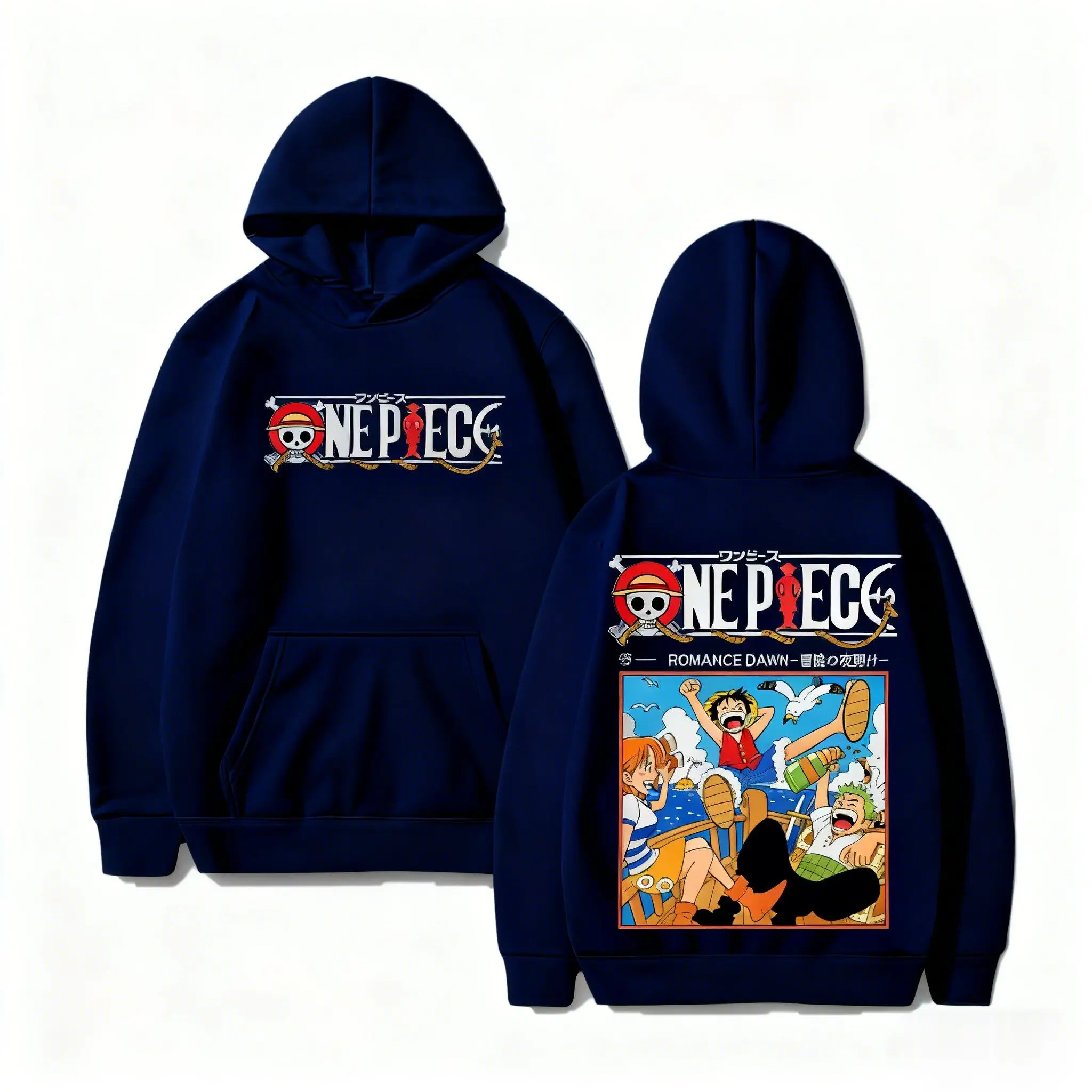 One Piece Anime Hoodie Sweatshirt Männer Frauen 2026 Neue Pullover Jacke Luffy Zoro Nami Grafik Druck Casual Streetwear Cosplay Top