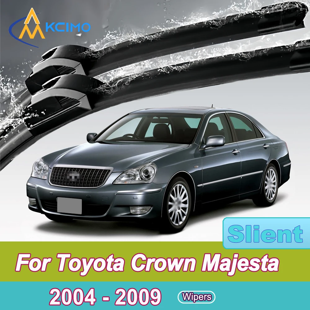 

For Toyota Crown Majesta S180 2004-2009 Front Windshield Wiper Blades 2pcs Quiet Rain Windscreen Window Accessories