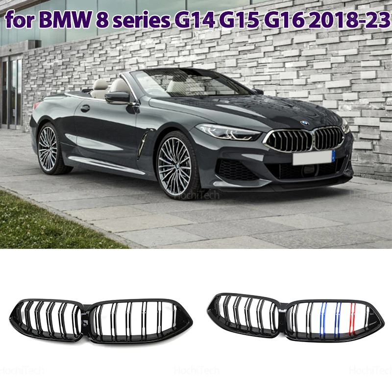 

Для BMW 8 серии G14 G15 G16 2019 2020 2021 2022 автомобильный M Цвет/Блеск черный высокое качество автомобильный передний бампер радиатор