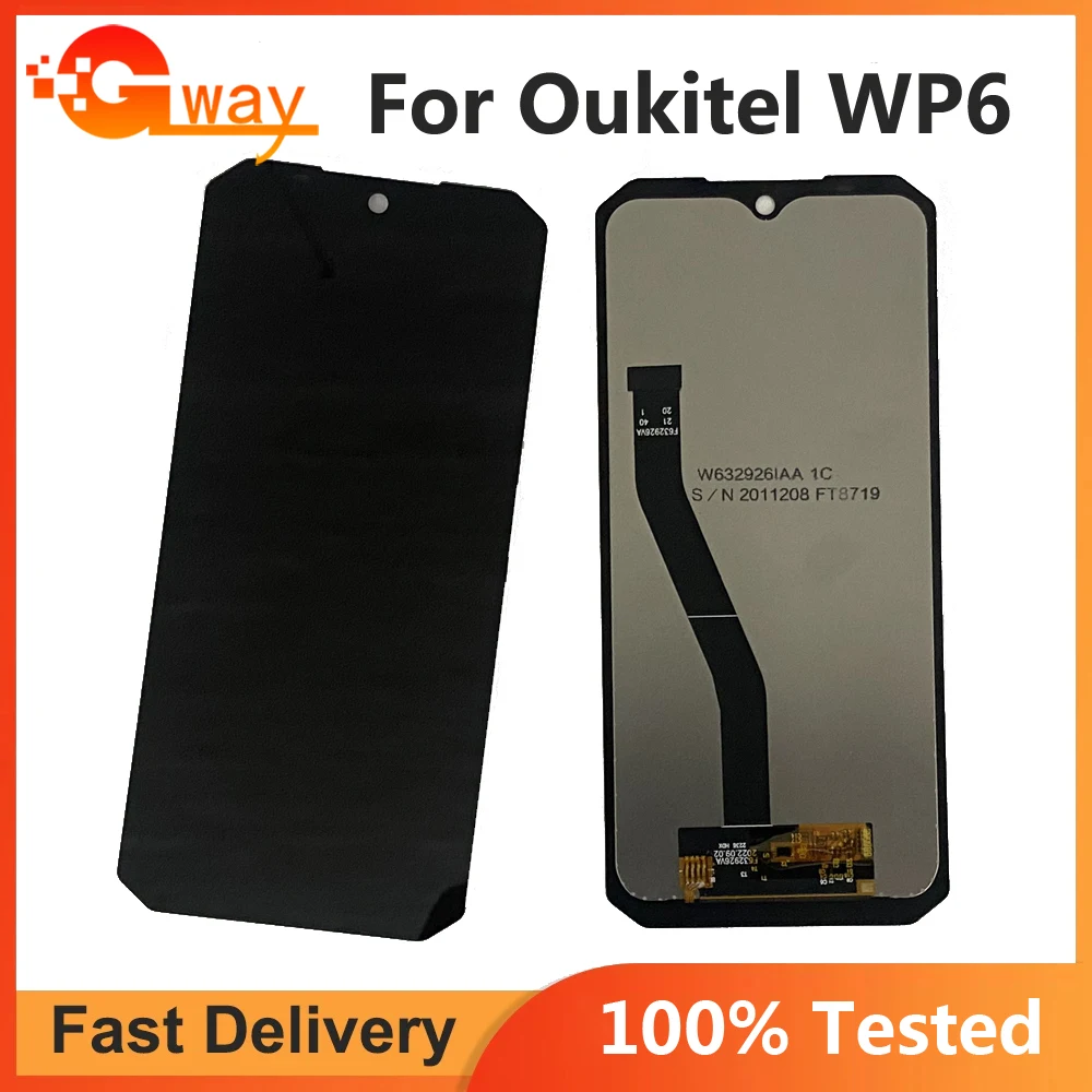 Original 6.3 Inch FHD+ LCD Oukitel WP6 Replacement For Oukitel WP6 LCD Display Touch Screen Digitizer Assembly +Tools