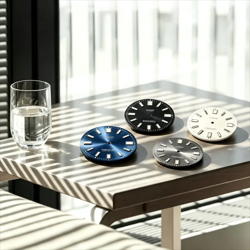 High Quality Grey Sunburst Modified Watch Dial 62MAS Style Fit NH35 Movement, Super-LumiNova C3 Green Lume Solid Applied Indexes