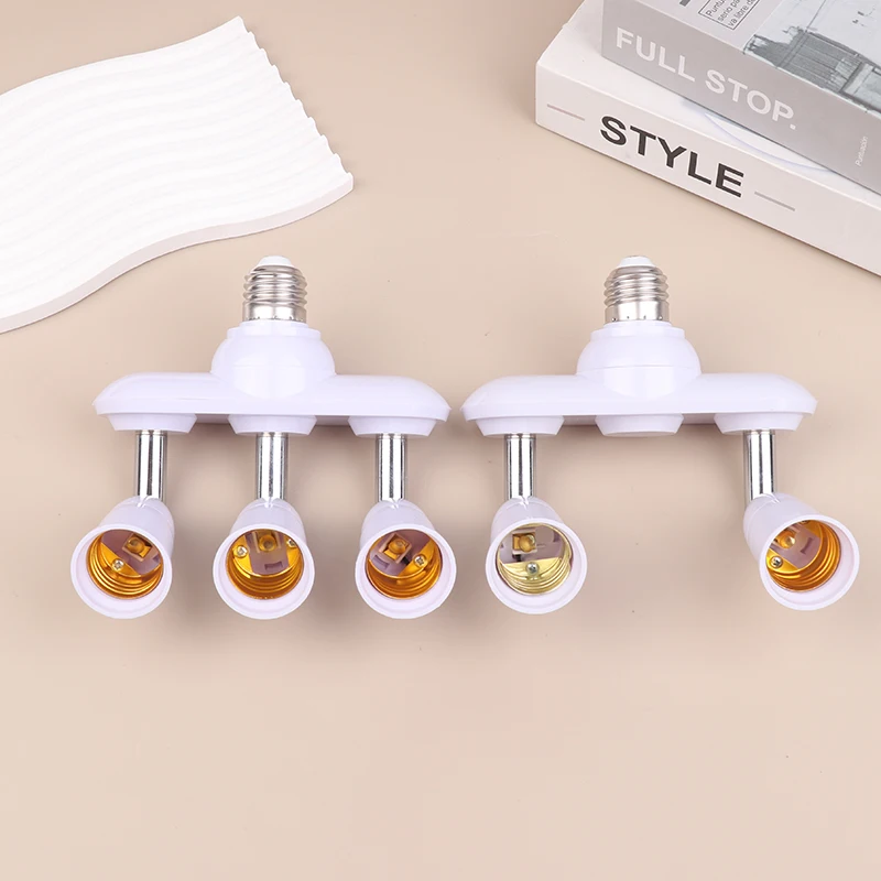 2/3 In 1 E26 E27 To E26 E27 Screw LED Lamp Bulb Base Splitter 1 To 2/3 E27 Light Socket Holder Adapter Extender