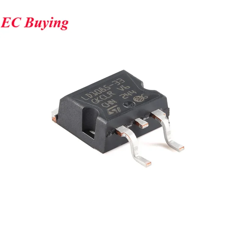 5Pcs/1pc LD1085D2T33R LD1085-33 LD1085D2T33 TO-263 3A Low Dropout Fixed Positive Voltage Regulator Stabilizer Chip IC