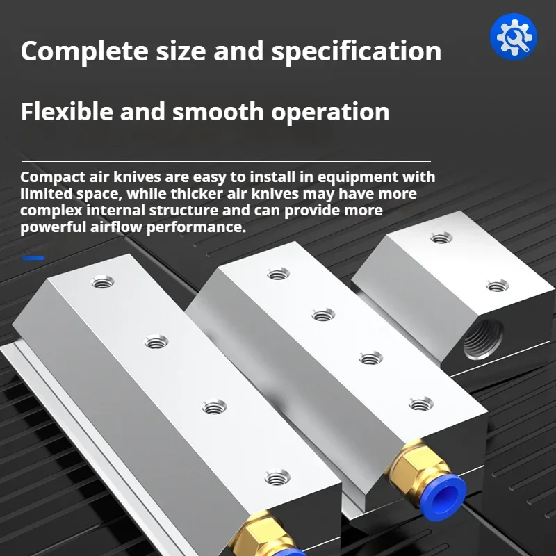 30-2100mm Aluminium alloy air knife Industrial blower-powered air knife nozzle, knife,super air knife, compressed