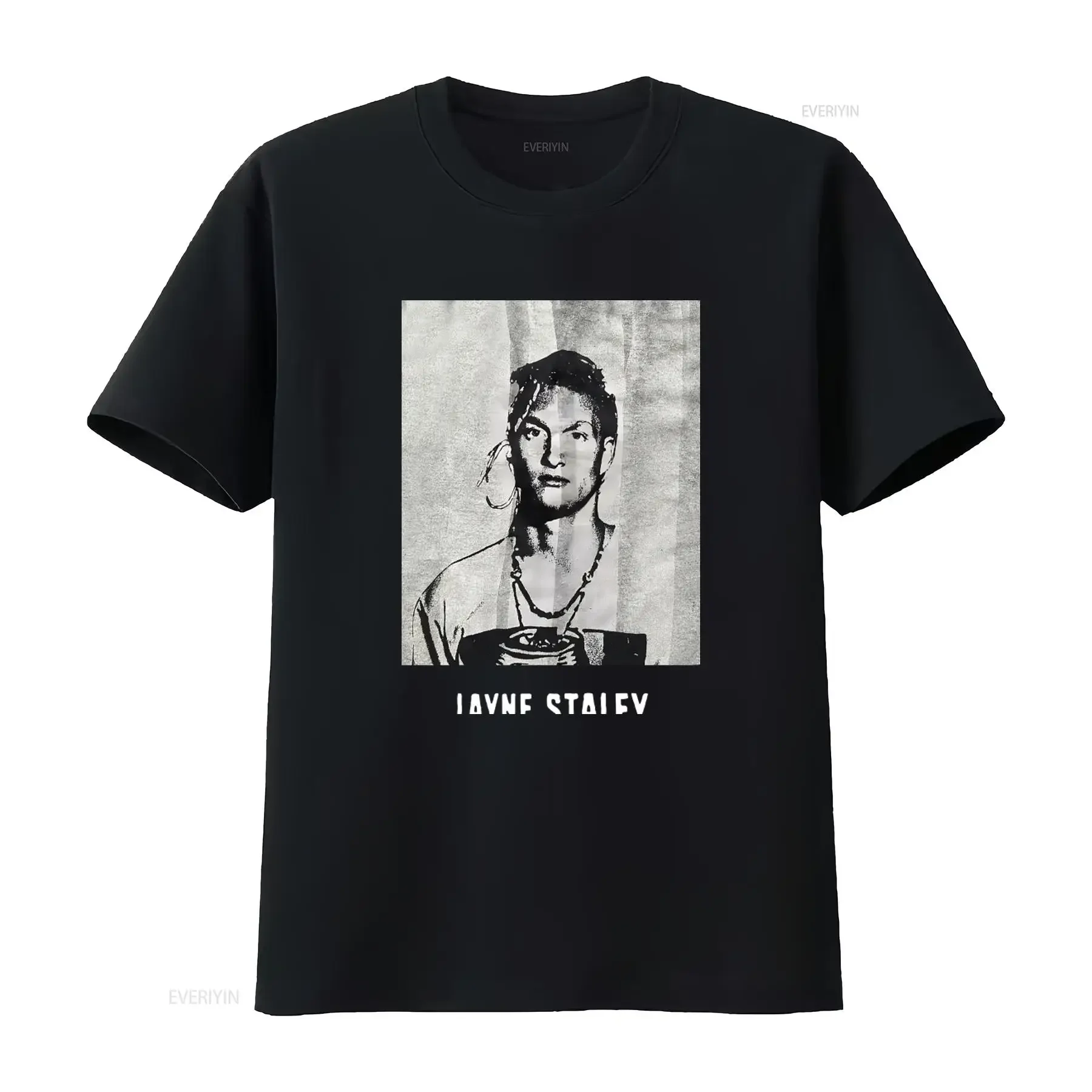 Alice In Chains Layne Staley T Shirt Rock Band Tribute Design Fit American Style vintage Washed Stretched Soft homme Unisex