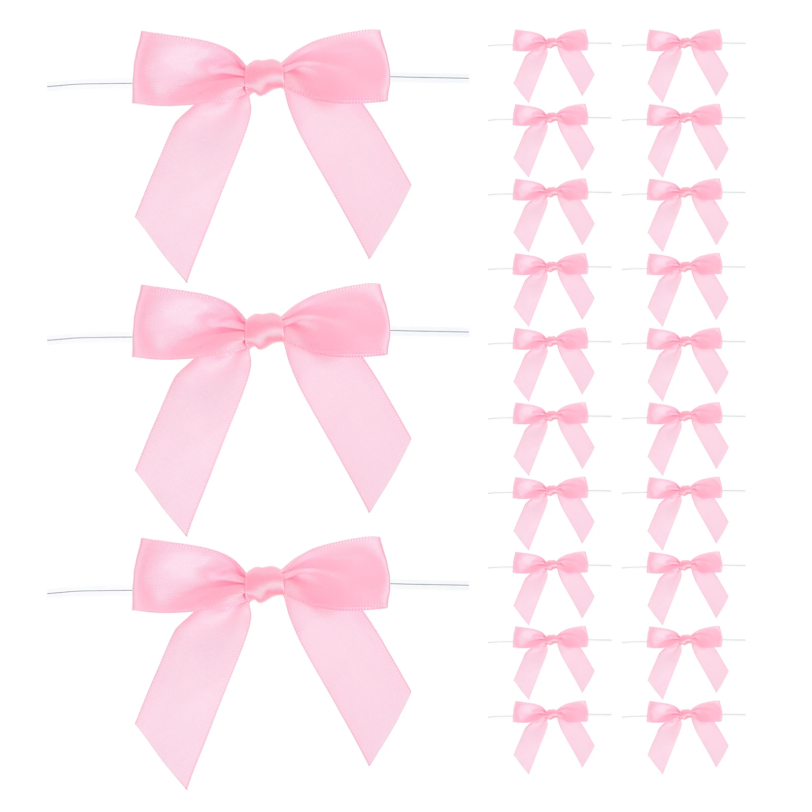 

50pcs Gift Wrapping Bows Black Bowknot Twist Ties Sealing Supplies Diy Decorations Present Packaging Cake Baking Ribbon