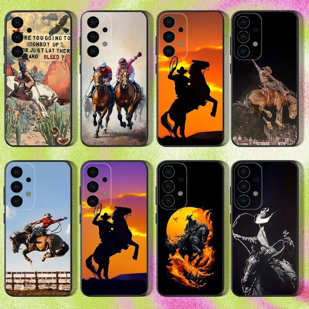 

Extreme Sport Rodeo Cowboy Phone Case For Samsung S25,S24,S21,S22,S23,S30,Ultra,S20,Plus,Fe,Lite,Note,10,9,5G Black Cover