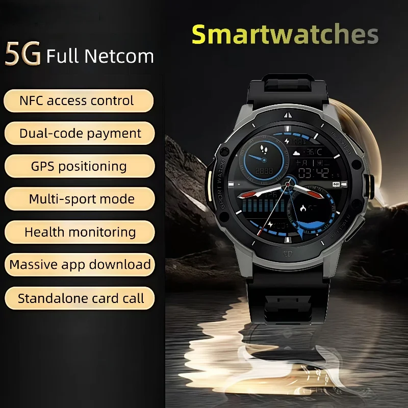 

4G full network Android smartwatch G15 Pro, WIFI camera, 1.43-inch, GPS， Heart rate, health monitoring, 8GB+128GB memory