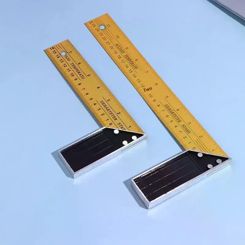 High Precision Scale Multifunctional Corner Ruler Metal Carpentry Squares For Woodworking Building And Framing Design L-shaped