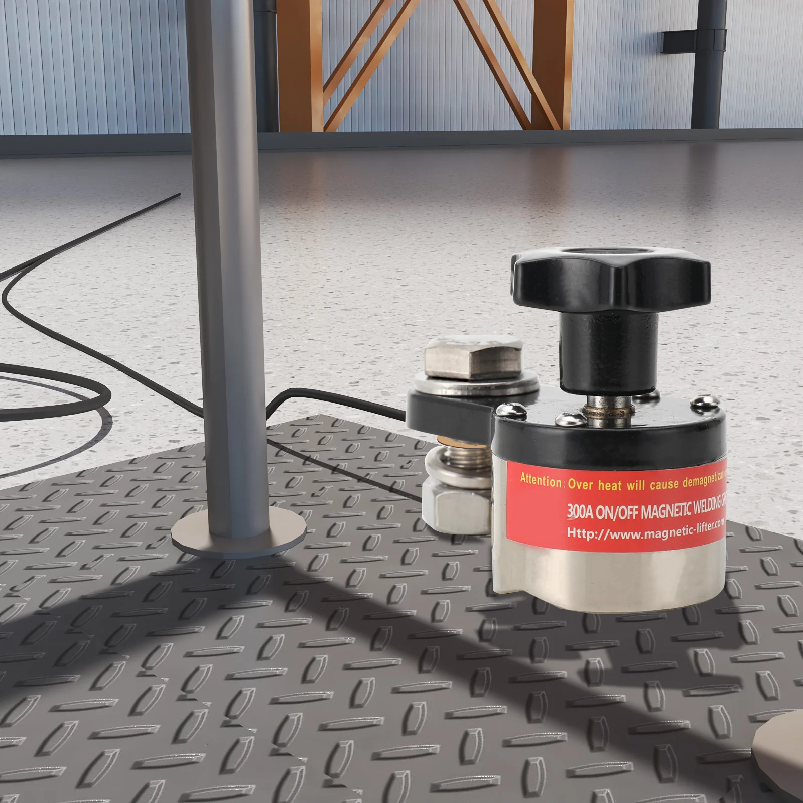 المغناطيسي لحام الأرض المشبك 300A التأريض المغناطيس موصل آلة لحام حامل موصل التبديل لحام تركيباتMWGC1-300