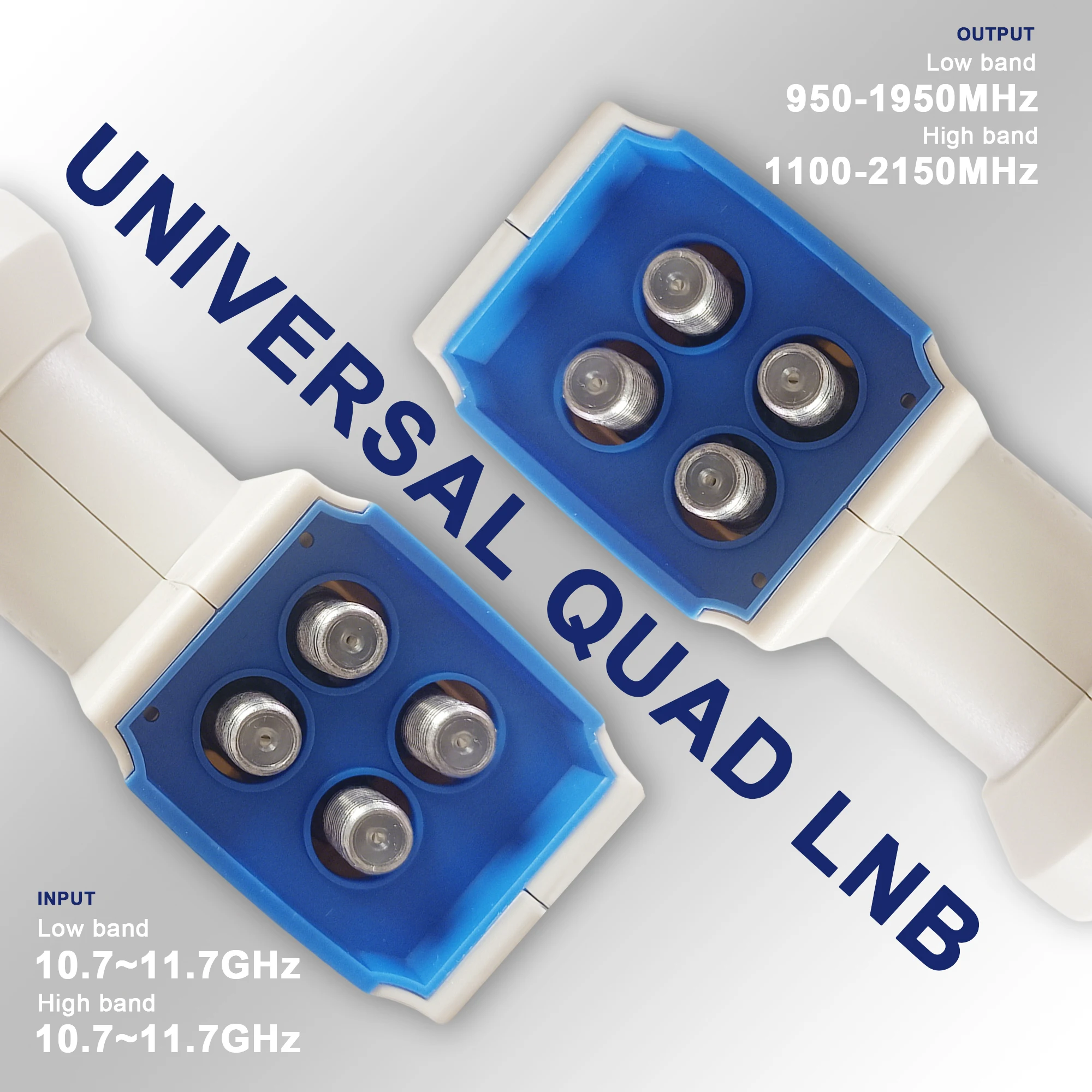 تردد المذبذب المحلي 9750 10600 LNB الأقمار الصناعية Ku-band Feedhorn DVB-S2 S2X محول سفلي 1 مخرج 2 مخرجات 4 مخرجات رباعية #1