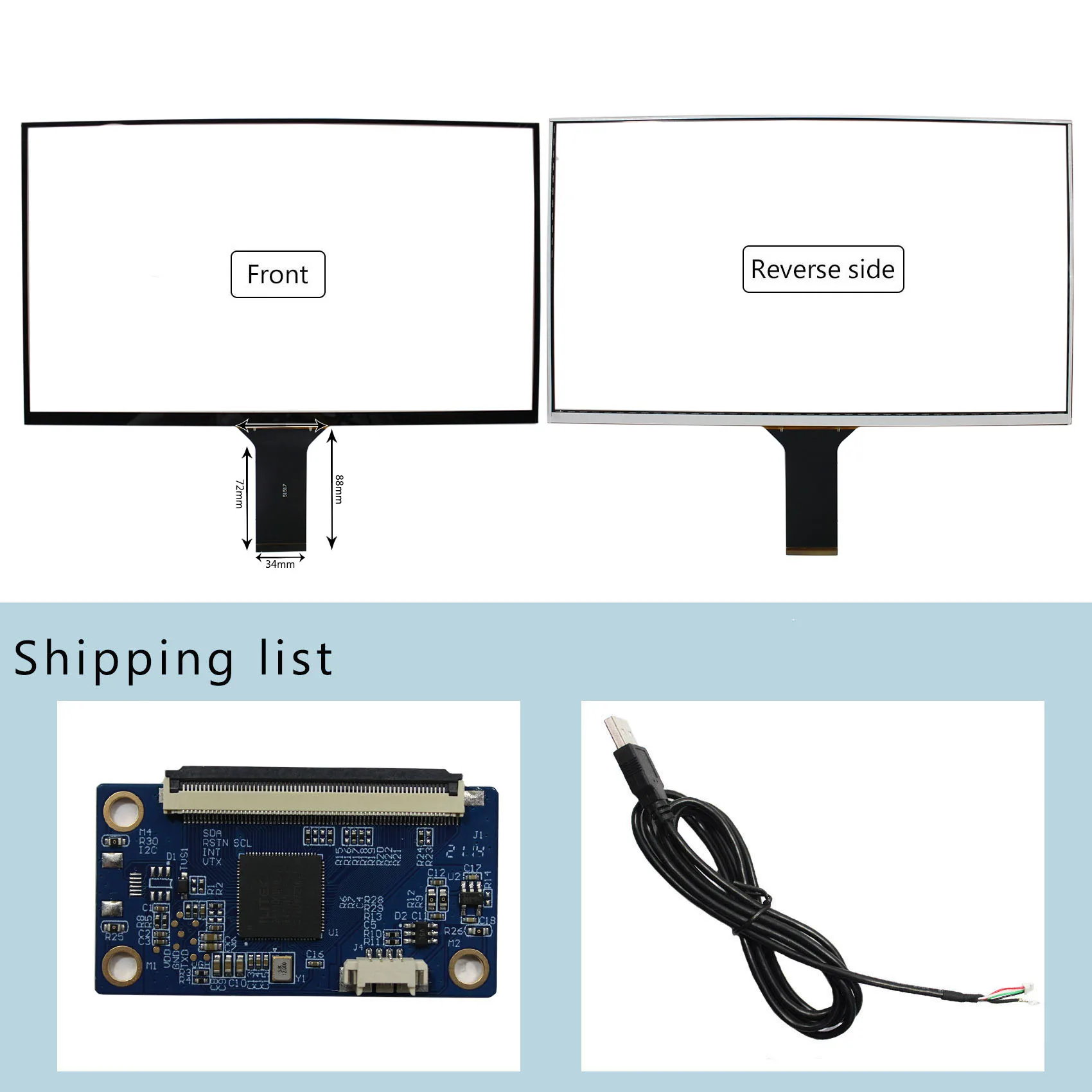15.6inch Capacitive Touch Panel  Fit To 15.6inch 1920x1080 LCD Screen