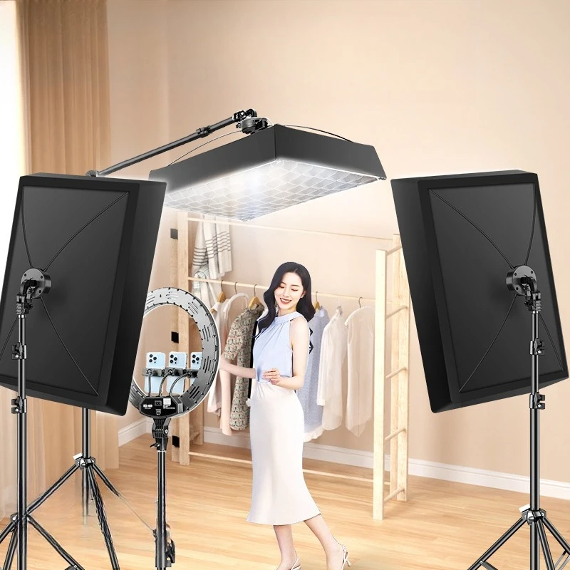 

Live streaming host dedicated portable LED live broadcast external shooting filling light atmosphere shadowless ceiling light