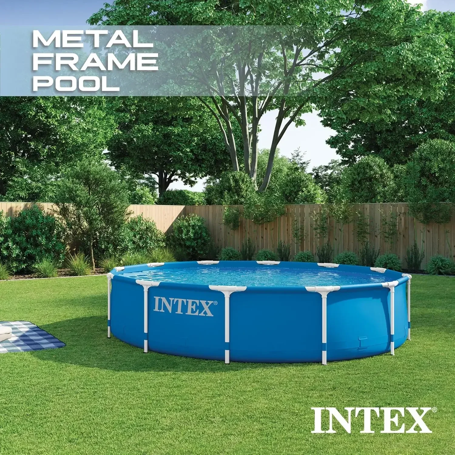 12フィート x 30インチの円形金属フレーム屋外設置型スイ - Pool Ladder Above Ground のレビューと価格