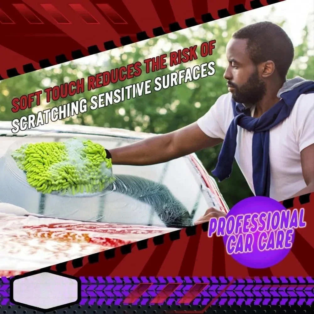 

1/2 шт. перчатки из микрофибры для мытья автомобиля, безворсовые, не царапающие, для чистки электровелосипедов и автомобилей