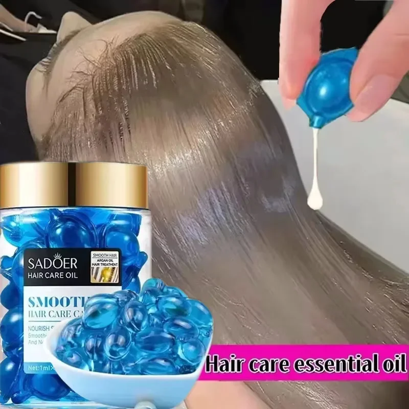 

Magic Hair Vitamin Capsule Keratin Oil Fast Restore Hair Soft Smooth Shiny Deep Moisturizer Frizzy Dry Scalp Hair Care Products