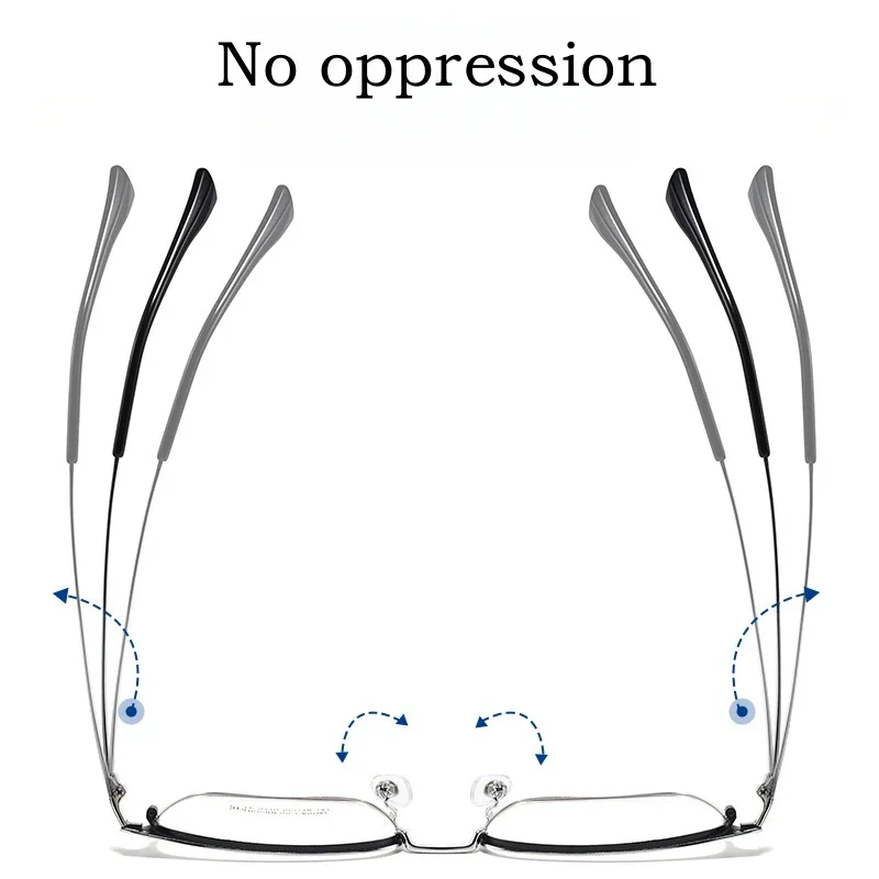 OLLYMURS, montura de gafas para miopía de aleación para hombres y mujeres, gafas graduadas ópticas cuadradas Retro 9170K, moda de negocios de alta calidad