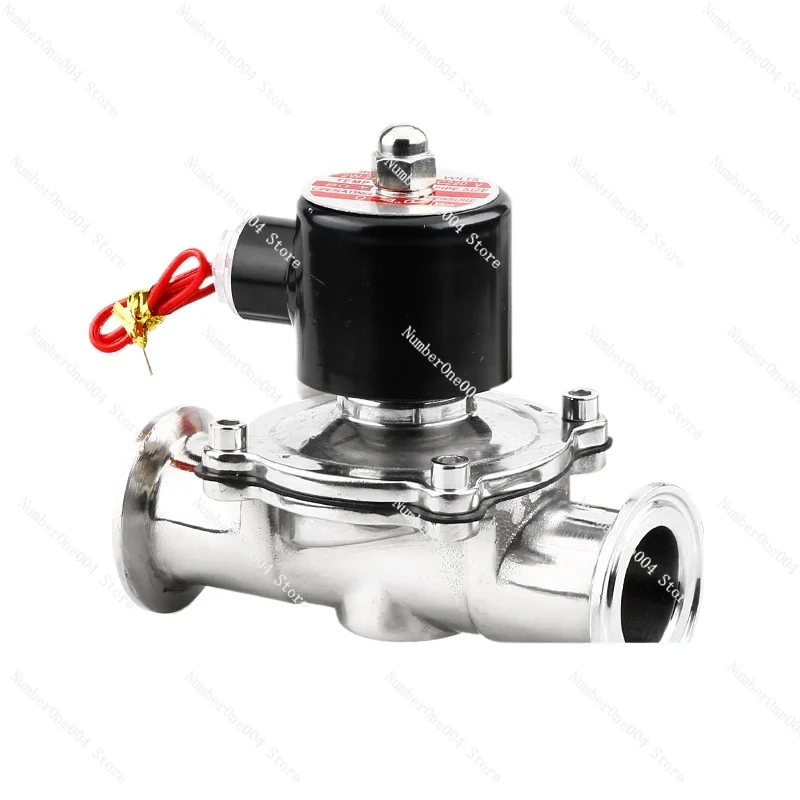 Applicable To Quick-loading Clamp Type Solenoid Water Valve Sanitary Food Grade, Stainless Steel Polishing