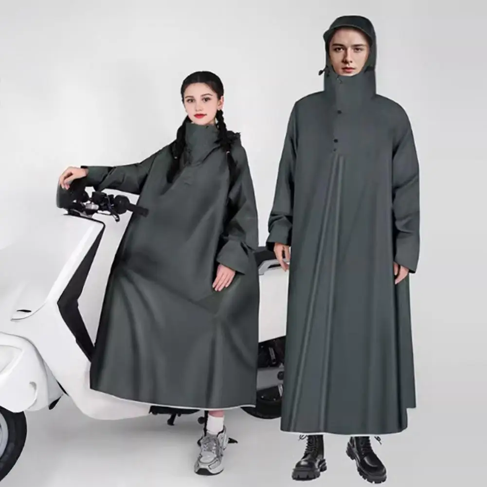 Hooded Rain Jacket Cycling Hooded Raincoat Waterproof Long Jacket Ultralight Portable Outdoor Travel Poncho Reusable for Men