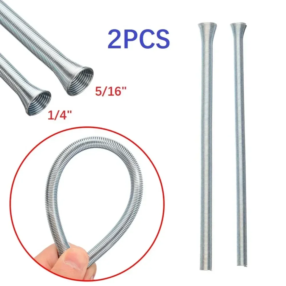 2pcs Spring Tube Bender For Air Condition Copper Pipe Bending Tool Outside Style Aluminum Tube Pipeline Spring Tube Bender