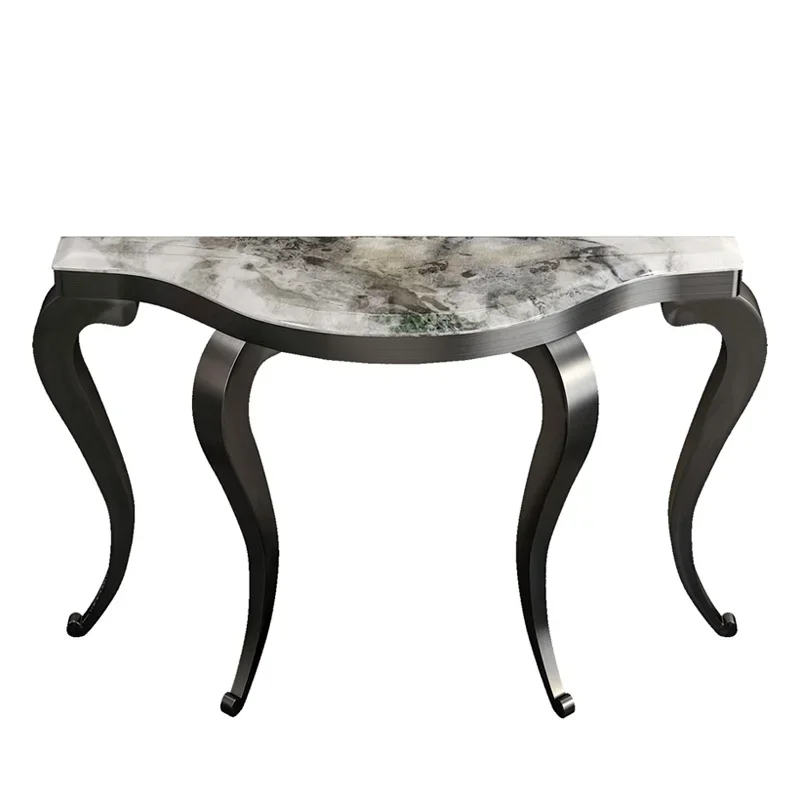 Nordic Hotel Living Room Table Luxury Vintage Classic Console Design Corner Entrance Hall Furniture