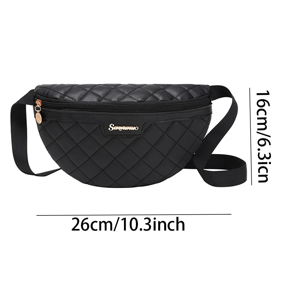 1Pc Women\'s Chest Bag Luxury PU Leather Waist Bag Fashion Female Shoulder Crossbody Bags Outdoor Leisure Fanny Pack For Women