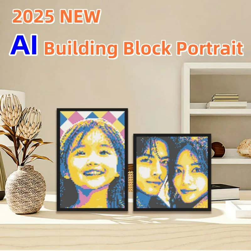 

Строительный блок с изображением Ai, подарок на Рождество и день рождения, 2025, индивидуальная головоломка, пиксельная игрушка для рисования, украшение для дома, стены для детей и взрослых