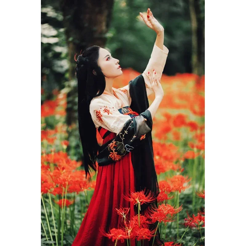 Ancient Fairy Hanfu Dress Women Elegant Traditional Chinese Tang Suit Girl Noble Princess Costume Folk Dance MN1