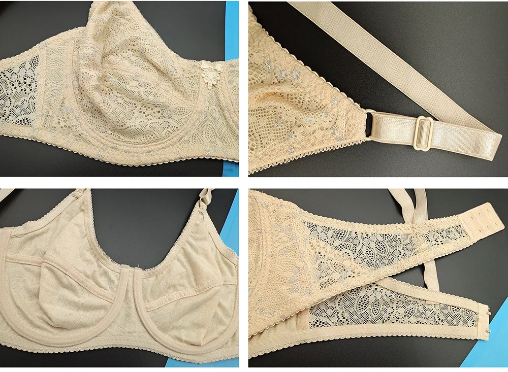 Transparent lace lingerie bra TOP sexy Minimizer support push up bras for women underwear strapless backless bh large size BH