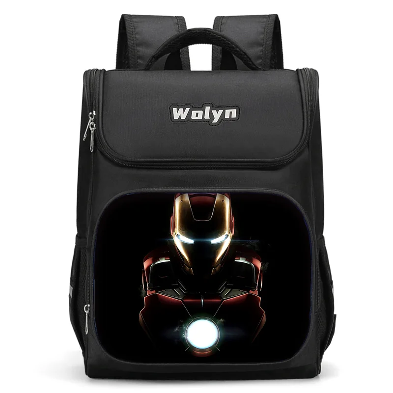 

Iron Man Marvels Large Child Backpack Boy Girls School Bag For Men Women Traveling Backpack Durable and Multi Compartmen