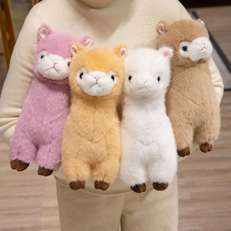 Bel colore soffice alpaca giocattoli di peluche emulativi animali di peluche lama peluche bambola morbida coccolone decorazioni per la casa cuscino ragazza regalo