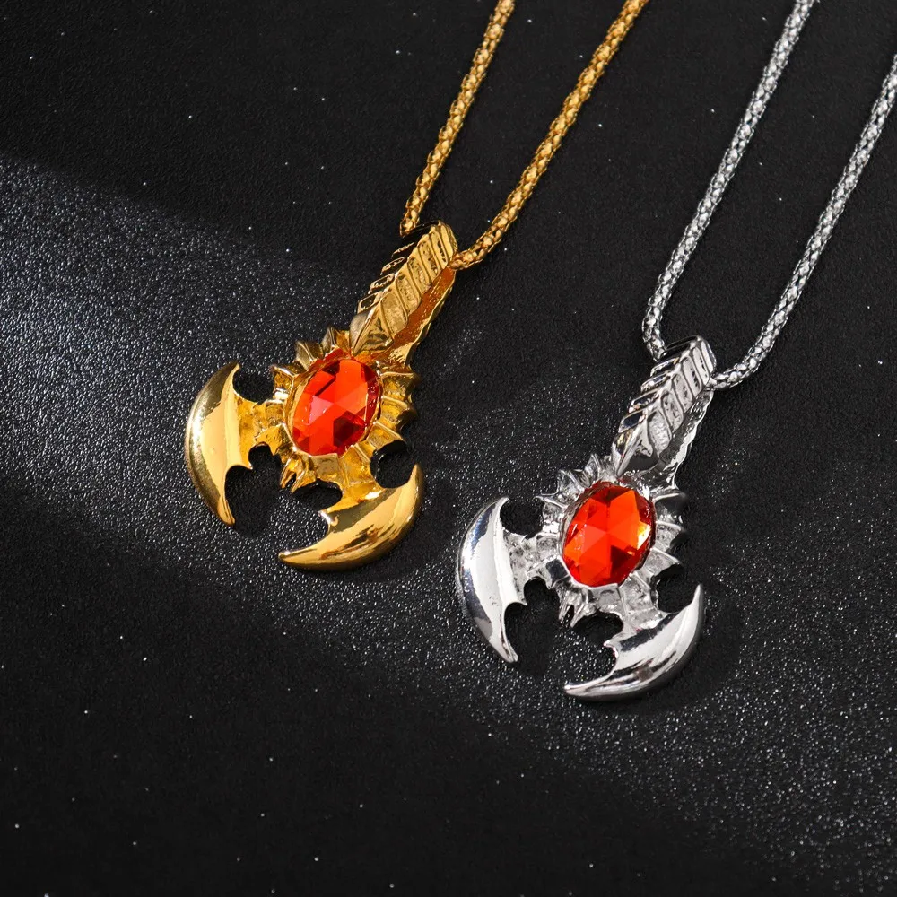 New Trendy Animal Scorpion Shape Pendant Necklace Men\'s Necklace Fashion Metal Crystal Inlaid Pendant Accessories Party Jewelry