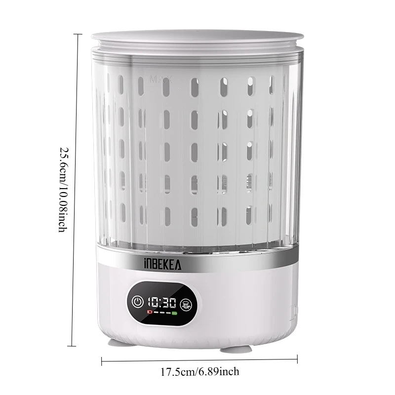 

Умная мини-стиральная машина-стакан, автоматическая очистка в 3 этапа одним нажатием, встроенный сливной насос, компактная, 4 л, для квартиры, автофургона, кемпинга, общежития