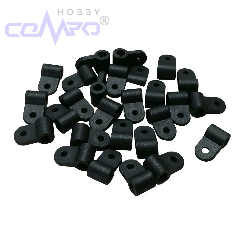 20 Pcs Nylon Steering Arm Connector Rocker Suspension Head Knuckle Color White/Black For RC Airplane Model Replacement Accessory