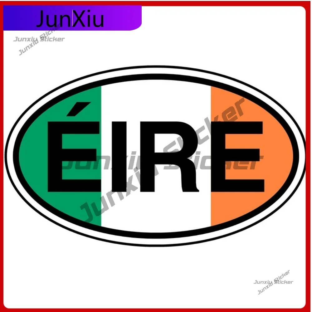 

Креативные виниловые наклейки: флаг Ирландии (Ирлэнд, Республика Ирландия), ирландский триколор, Братак, для бампера, ноутбука, окна, автомобиля, самоклеящиеся, для непористых поверхностей