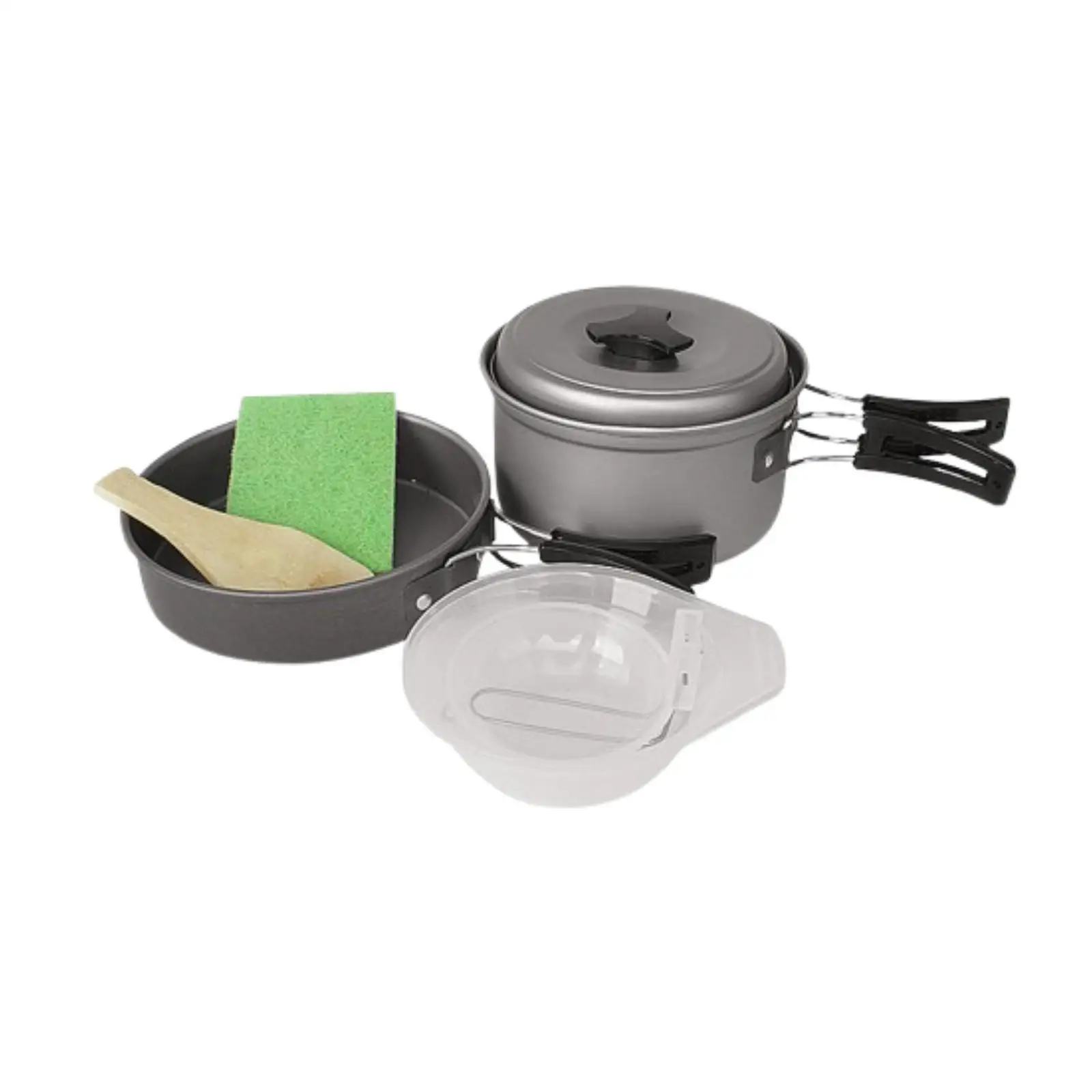 Camping Kookgerei Mess Kit Kookuitrusting Aluminium Outdoor Kookgerei Koekenpan voor Buitensporten Picknick Kamperen Wandelen Backpacken